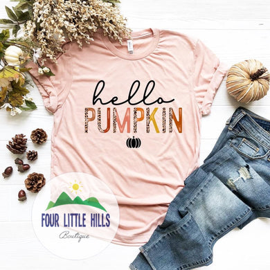 Hello Pumpkin Adult T-Shirt