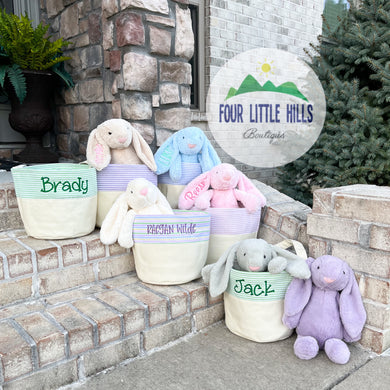 Personalized Canvas Easter Buckets