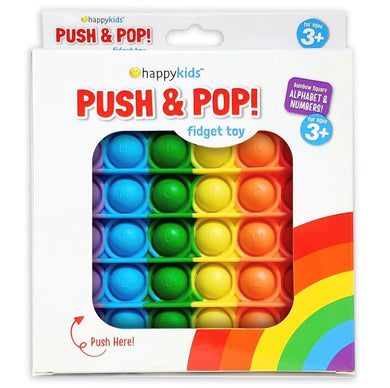 Rainbow Push & Pop with letters and numbers